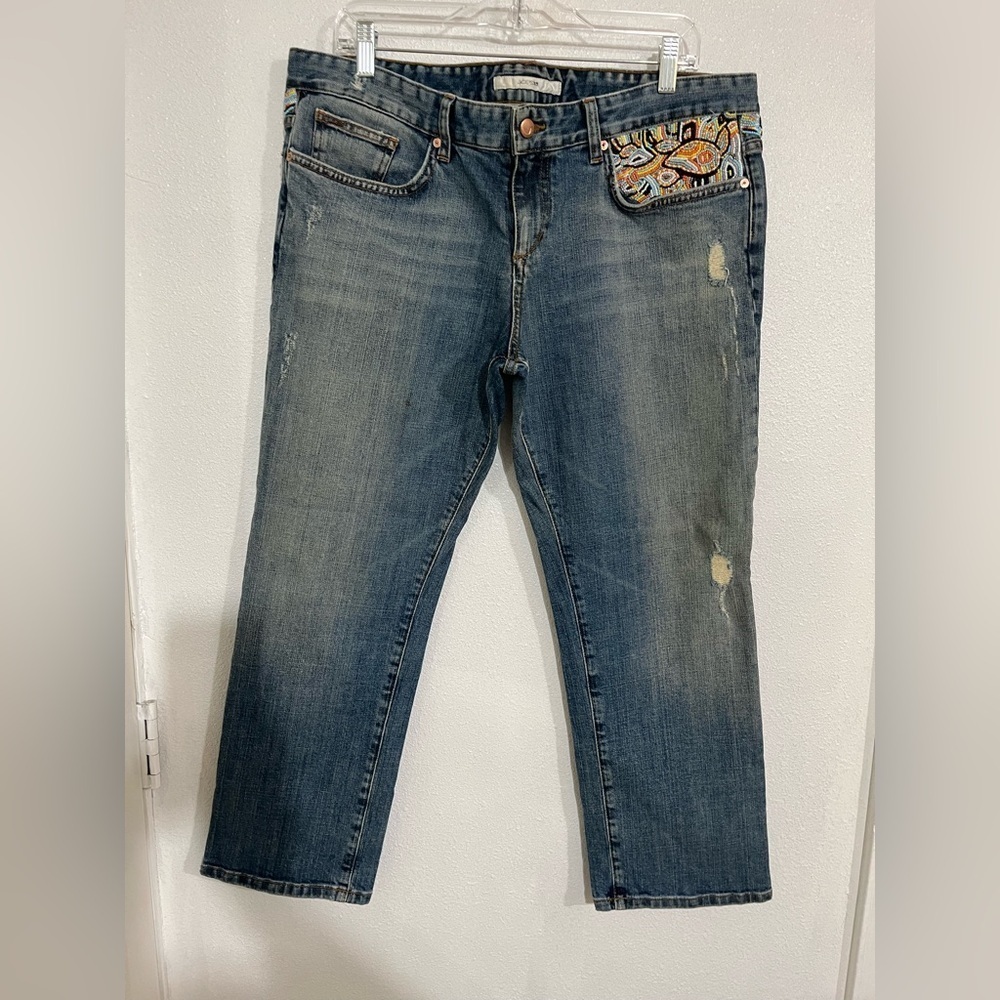 Joe ‘s jeans ankle capri fit crop Ex lover waist 32